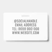 写真家結婚のビジネスカ素朴メラ バッジ (裏面)