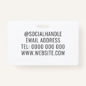 写真家結婚のビジネスカ素朴メラ バッジ (裏面)