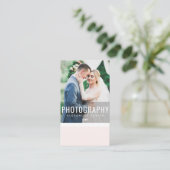 写真家結婚の名刺 名刺 (スタンド正面)