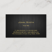 写真家金ゴールドモノグラム写真 名刺 (裏面)