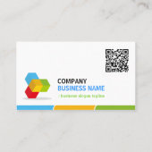 写真家 – カラフル QRコード付き 名刺 (裏面)