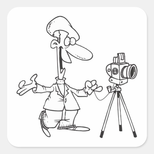 写真家 スクエアシール (正面)