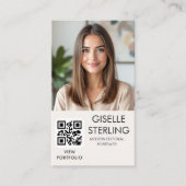 写真家 ニュートラル フォト QRコード 名刺 (正面)