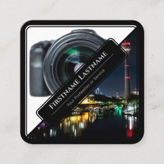 写真家+ビデオグラファー向けのDSLRカメラレンズ スクエア名刺
