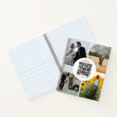 写真家 フォト QRコード ソーシャルメディア アイコン ノートブック (内部)