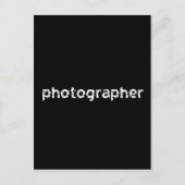 写真家 ポストカード (正面)