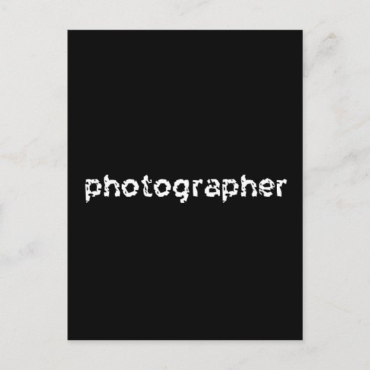 写真家 ポストカード (正面)