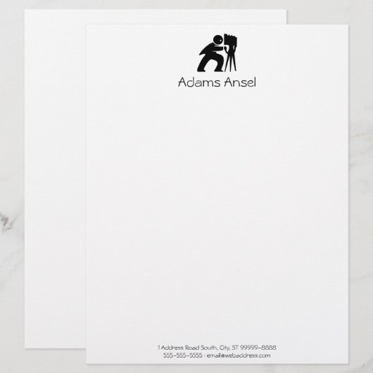 写真家 レターヘッド (正面/裏面)