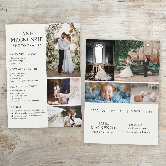 写真家 | 価格表サービス | フラットカード セーブザデート