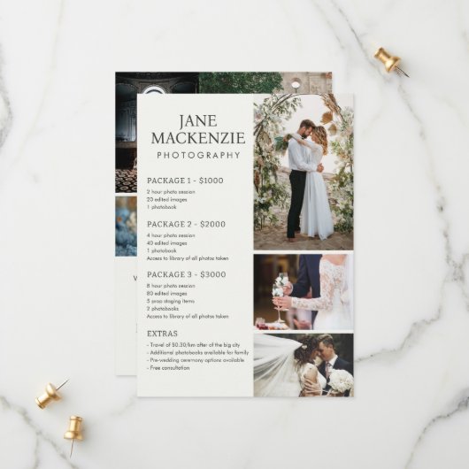 写真家 | 価格表サービス | フラットカード セーブザデート (正面/裏面インサイチュ)