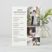 写真家 | 価格表サービス | フラットカード セーブザデート (スタンド正面)