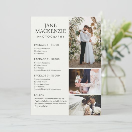 写真家 | 価格表サービス | フラットカード セーブザデート (スタンド正面)