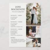 写真家 | 価格表サービス | フラットカード セーブザデート (正面)