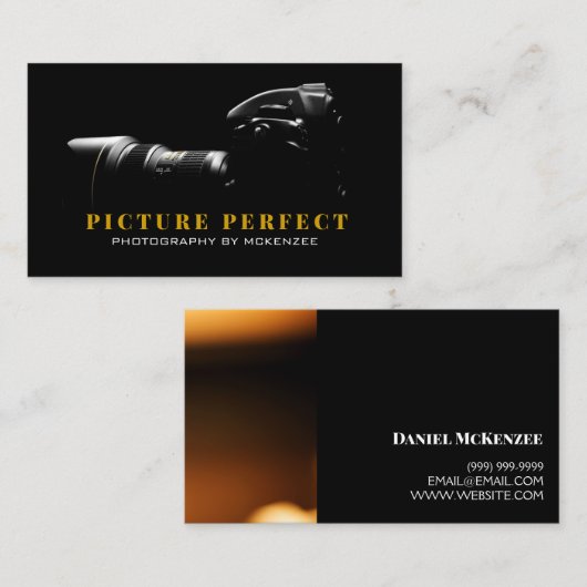 写真家、写真、カメラの名刺 名刺 (正面/裏面)