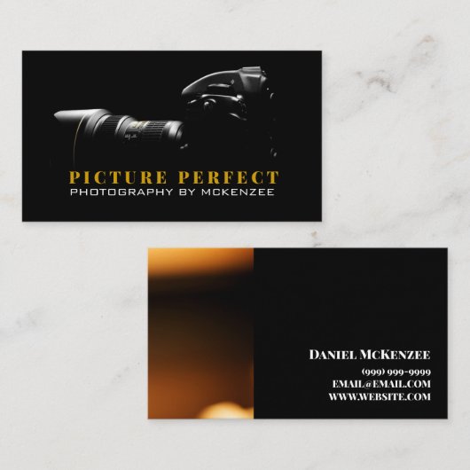 写真家、写真、カメラの名刺 名刺 (正面/裏面)