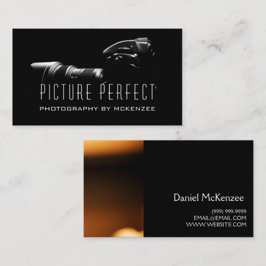写真家、写真、カメラの名刺 名刺 (正面/裏面)
