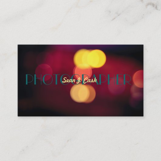 写真家、写真 名刺 (正面)
