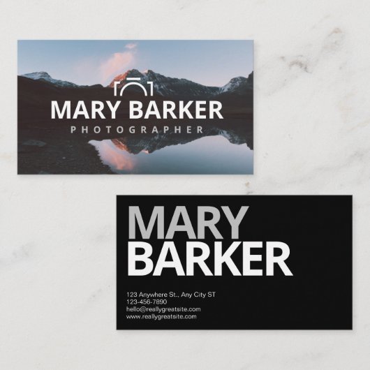 写真家 名刺 (正面/裏面)