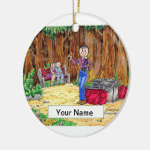 写真家 – 女性 セラミックオーナメント (左)