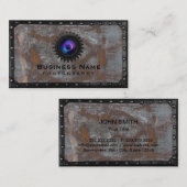 写真家,錆びた金属の額縁写真 名刺 (正面/裏面)