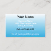 写真家 – 青 名刺 (裏面)