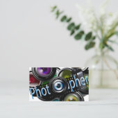 写真家 – 青 名刺 (スタンド正面)