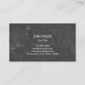 写真家Chalkboard Dandelion写真 名刺 (裏面)