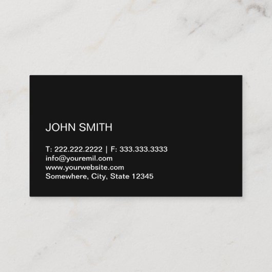 写真家Hello Black & White Photography 名刺 (裏面)