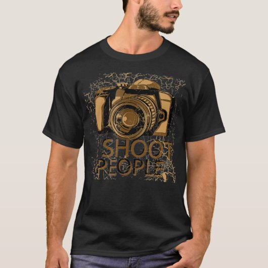 写真家I shoot people Camera Photography Te Tシャツ (正面)