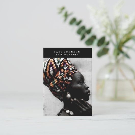 写真家QRコードソーシャルメディア写真 名刺 (スタンド正面)