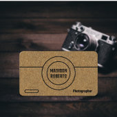 写真家QRコードブラウンクラフトプロフェッショナル 名刺