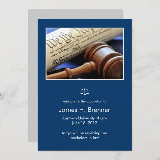 写真専攻の卒業発表 案内状 (正面/裏面)