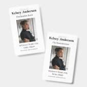 写真専門モダンのソーシャルメディアのアドレスsimpl バッジ (Front & Back)