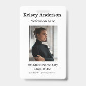 写真専門モダンのソーシャルメディアのアドレスsimpl バッジ (Back)