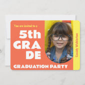 写真小学校の卒業式 招待状 (正面)