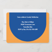 写真小学校の卒業式 招待状 (裏面)