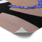 写真帽の女性 ポスター (角)