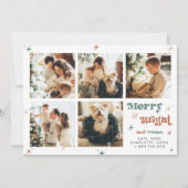 写真年レビュー休暇カードクリスマスボホ シーズンカード (正面)