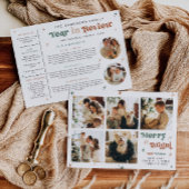 写真年レビュー休暇カードクリスマスボホ シーズンカード