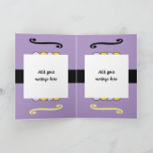 写真年名マイルストーンの誕生日の紫を追加 カード (内部)