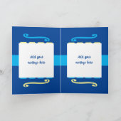 写真年名マイルストーンの誕生日の青を追加 カード (内部)