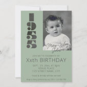 写真年1955の70歳の誕生日招待状 招待状 (正面)