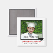 写真幼稚園の卒業発表 マグネット (正面/裏面)