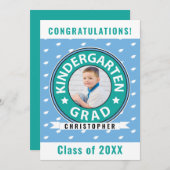 写真幼稚園の卒業 案内状 (正面/裏面)