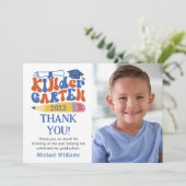 写真幼稚園卒業サンキューカード サンキューカード (スタンド正面)