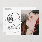 写真延期キャンセル日の変更イベント ポストカード (正面/裏面)