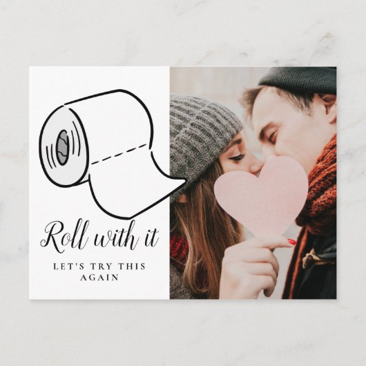 写真延期キャンセル日の変更イベント ポストカード (正面)