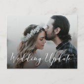 写真延期結婚のお知らせ ポストカード (正面)