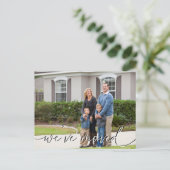 写真引っ越しました新しいアドレスの移動告知 ポストカード (スタンド正面)