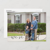 写真引っ越しました新しいアドレスの移動告知 ポストカード (正面/裏面)